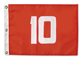 Numbered Flags Red - Dupont Solarmax Nylon - 200 Denier