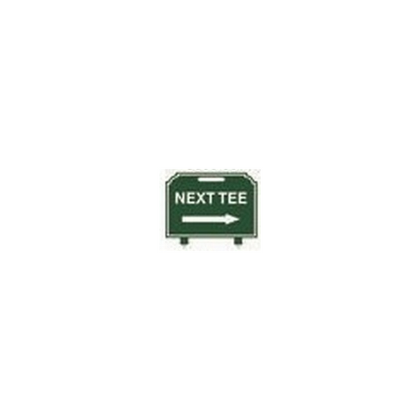 Fairway Sign - 12"x10" - Next Tee Right Arrow