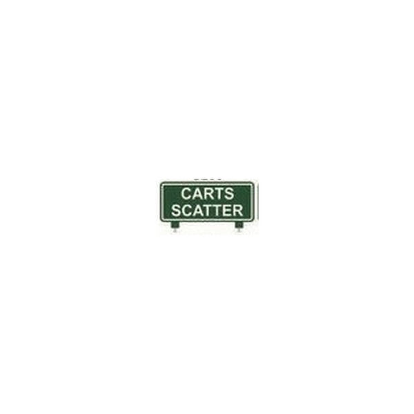 Fairway Sign - 12"x6" - Carts Scatter