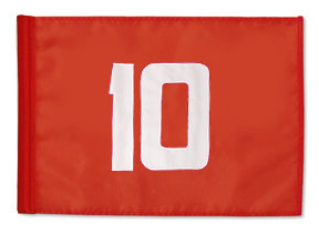 Numbered Flags Red - Dupont Solarmax Nylon - 200 Denier