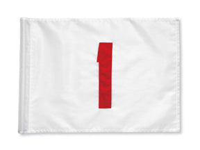 Numbered Flags White - Dupont Solarmax Nylon - 200 Denier