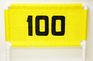 Horizontal Nylon Range Banner - Yellow