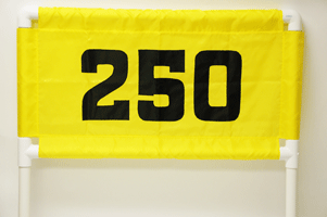 Horizontal Nylon Range Banner - Yellow