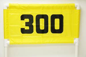 Horizontal Nylon Range Banner - Yellow