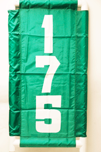 Vertical Nylon Range Banner - Green