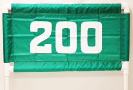 Horizontal Nylon Range Banner - Green
