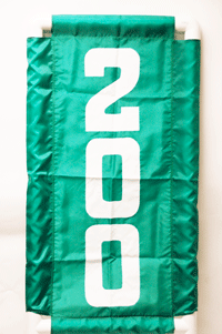 Vertical Nylon Range Banner - Green