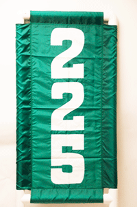 Vertical Nylon Range Banner - Green