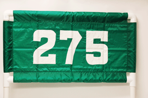 Horizontal Nylon Range Banner - Green