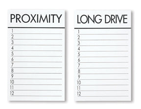 REPLACEMENT CARD PACKS- PROXIMITY MARKERS-25/PACK