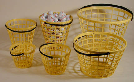 Plastic Driving Range Basket - Yellow