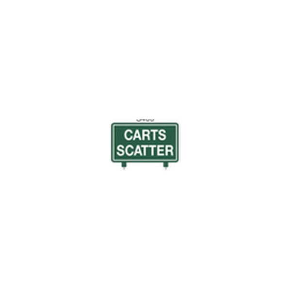 Fairway Sign - 15"x9" - Carts Scatter