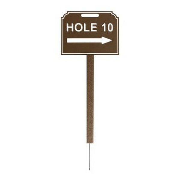 Fairway Sign - 12"x10" - Hole One Right Arrow