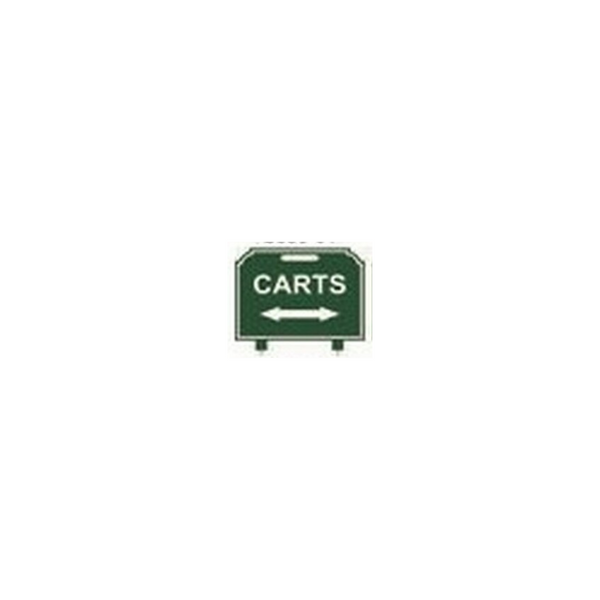 Fairway Sign - 12"x10" - Carts Double Arrow