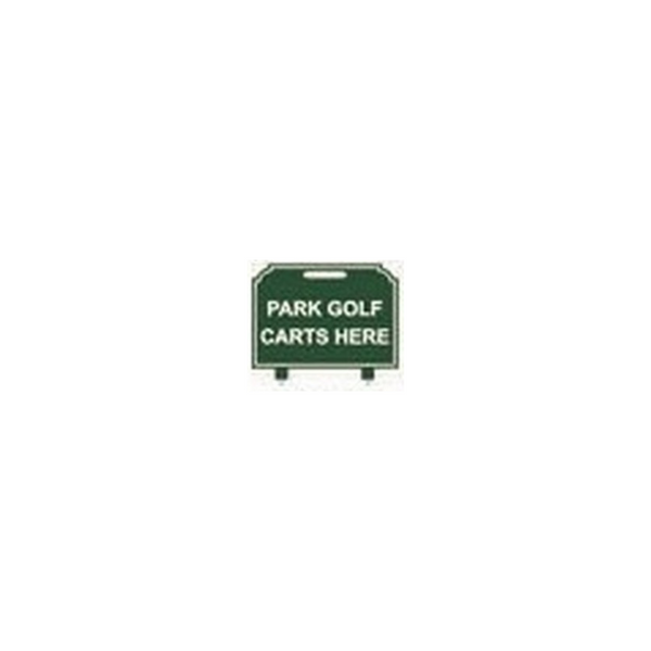 Fairway Sign - 12"x10" - Park Golf Carts Here