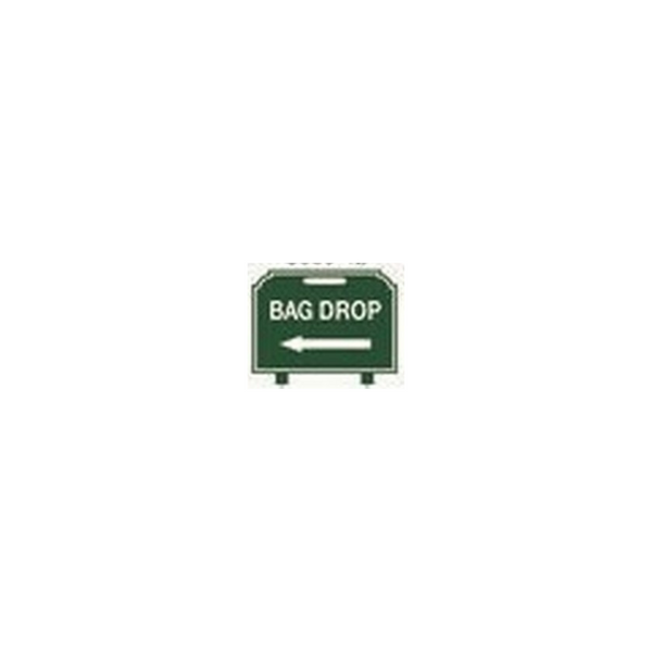 Fairway Sign - 12"x10" - Bag Drop Left Arrow