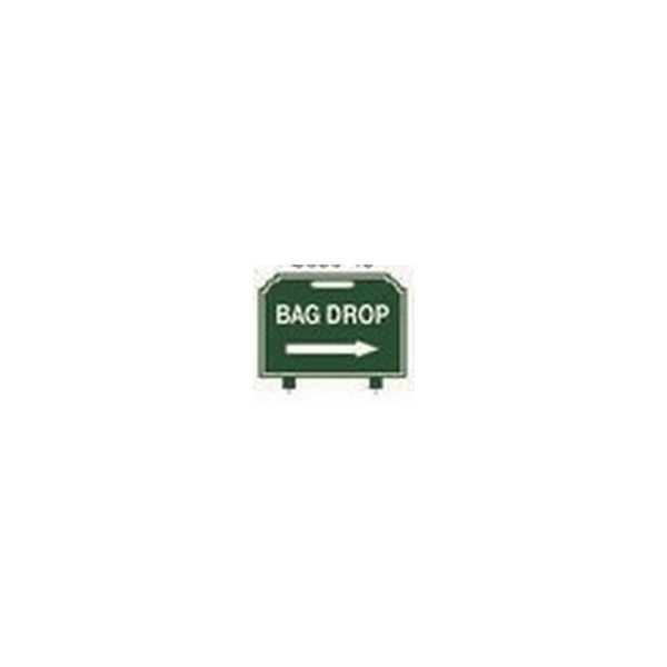 Fairway Sign - 12"x10" - Bag Drop Right Arrow