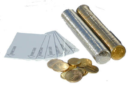 Round Brass Tokens for Range Ball Dispenser 0.900