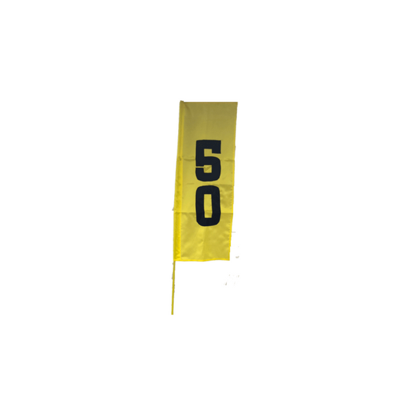 Vertical Nylon Range Banner - Yellow