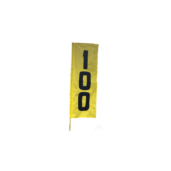 Vertical Nylon Range Banner - Yellow