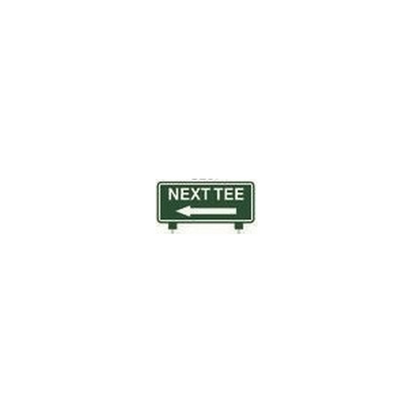 Fairway Sign - 12"x6" - Next Tee Left Arrow