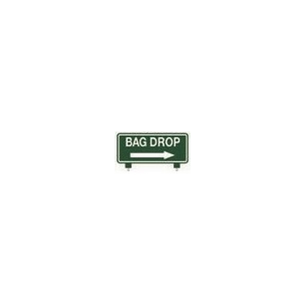Fairway Sign - 12"x6" - Bag Drop Right Arrow