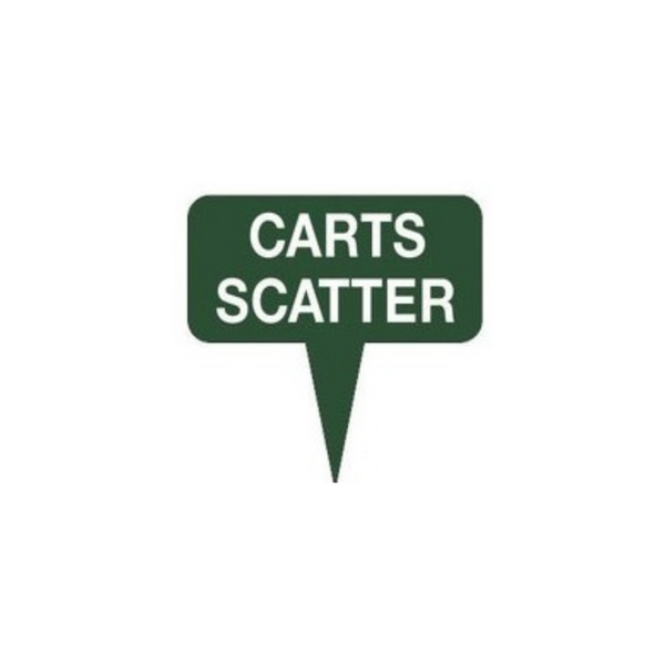 Fairway Sign - 10"x10" - Carts Scatter