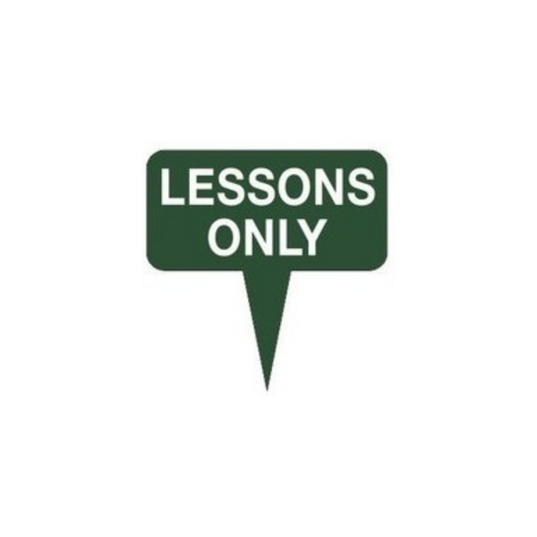 Fairway Sign - 10"x10" - Lessons Only