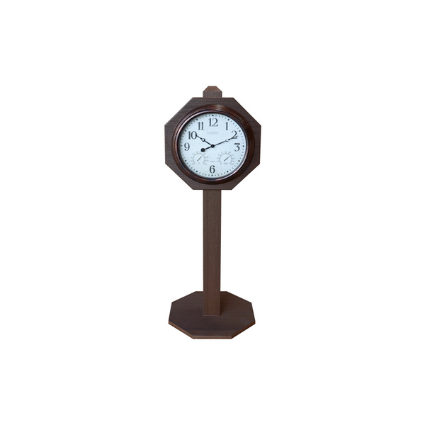 Clock On Post And Base - 15"