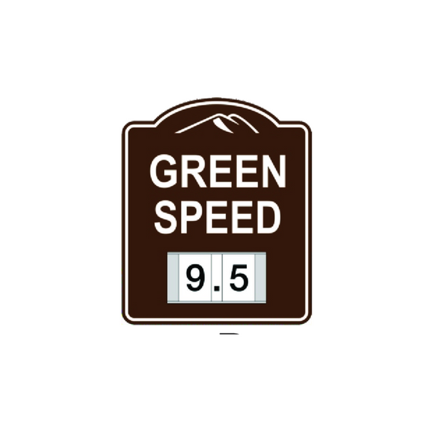 Green Speed Sign